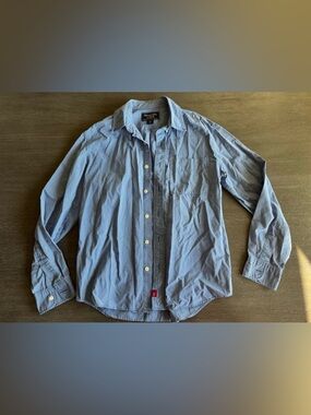 Abercrombie & Fitch Blue 100% Cotton Button Down Shirt Top S